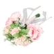 thumbnail image 2 of Ramo de novia con rosas artificiales para decoración, arte fotográfico, color rosa, 2 of 14