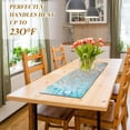 thumbnail image 3 of FREEAMG Rainbow Marble Artistic Long Trivet Table Runner Non-Slip Heat Resistant Table Protector Waterproof Easy to Clean Luxurious Hot Pads Pot Holder Table Mats, 3 of 7
