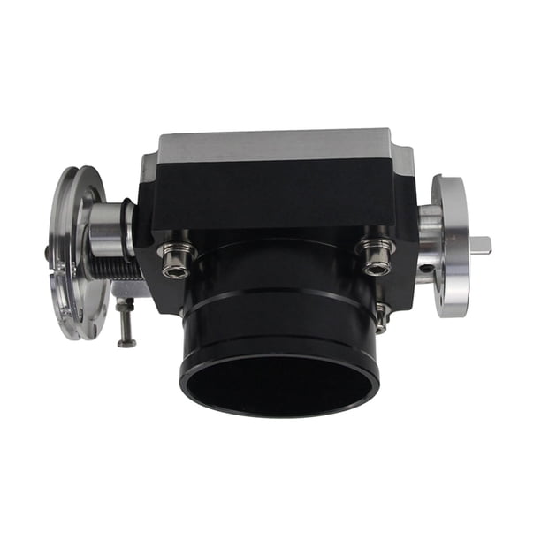 Rendimiento del cuerpo 70MM, colector de admisión de aluminio CNC, alto flujo, la adaptaciónción a piezas TPS PQY6970 Negro yotijar Cuerpo del acelerador