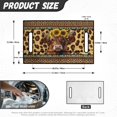 thumbnail image 7 of Renewold Golf Cart Seat Cover Comfortable Golf Cart Seat Towel Blanket with Front Pockets Suitable for 2 Person Club Car Seats, 52 x 32 Inches, American Tribal Highland Cow Sunflower Leopard Print, 7 of 7