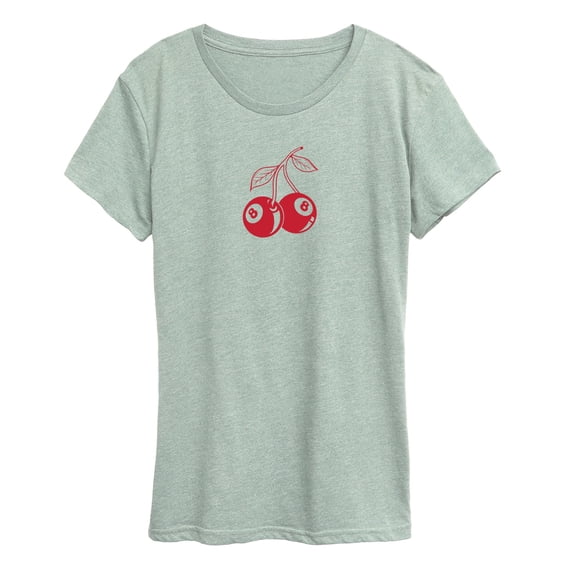 Instant Message - 8 Ball Cherries - Women's Short Sleeve Graphic T-Shirt