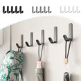 thumbnail image 1 of Fiudx Juego de Ganchos para Toallas, Ganchos Adhesivos de Pared, Aluminio Espacial, No Dañan Las Paredes, Fácil Instalación, Ideal para Organizar Baños, Dormitorios y Salas de Estar, Paquete de 5 con, 1 of 7