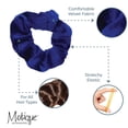 thumbnail image 4 of Velvet Solid Scrunchies - Set of 2-Royal, 4 of 5