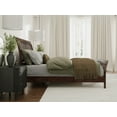 thumbnail image 4 of AFI Orleans Queen Wood Low Profile Sleigh Platform Bed with Matching Footboard, Walnut, 4 of 12