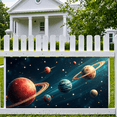 thumbnail image 7 of LUUFILx Galaxy Space Banner Backdrop Cosmic Universe Birthday Party Decorations Planet Scene Themed Background Photography Props Stars Astronomy Event Decor, 7 of 7