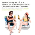 thumbnail image 4 of Silla Plegable Para Playa Hikeo Portátil Estructura Metálica 2 Piezas, 4 of 8