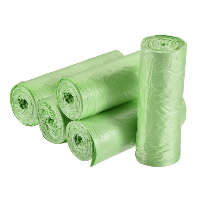 Bolsas de basura pequeñas Uxcell forros de cesto de basura para cocina oficina baño verde