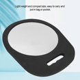 thumbnail image 1 of Sonew Espejo de maquillaje negro, espejo de tocador portátil para maquillaje, diseño de gancho para uso diario, hecho de material pvc, ligero, 1 of 7