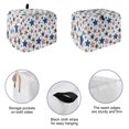 thumbnail image 5 of Independence Day Toaster Cover 2 Slice, Red Blue Stars USA Anniversary Dustproof Bakeware Oven Protector with Top Hook, Waterproof Small Kitchen Appliance Toasters Dust Cover, 11"x6"x8", 5 of 9