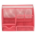 thumbnail image 2 of Pen Organiser, Iron Wire Decorative Desk Pencil Holder Durable Coated Multipurpose 7 Compartments  for Study Room, 2 of 8