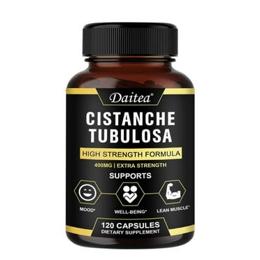 Premium Cistanche Tubulosa Extract 400mg - 15% Echinacosides,3% Acteosides, 45% Glycosides - Mood and Lean Muscle - 120 Capsules