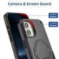 thumbnail image 6 of Allytechgroup for iPhone 16 Plus Case with Kickstand, Compatible with MagSafe Canera & Screen Huard Military Grade Drop Protection Shockproof Magnetic Cover for iPhone 16 Plus, Black, 6 of 6