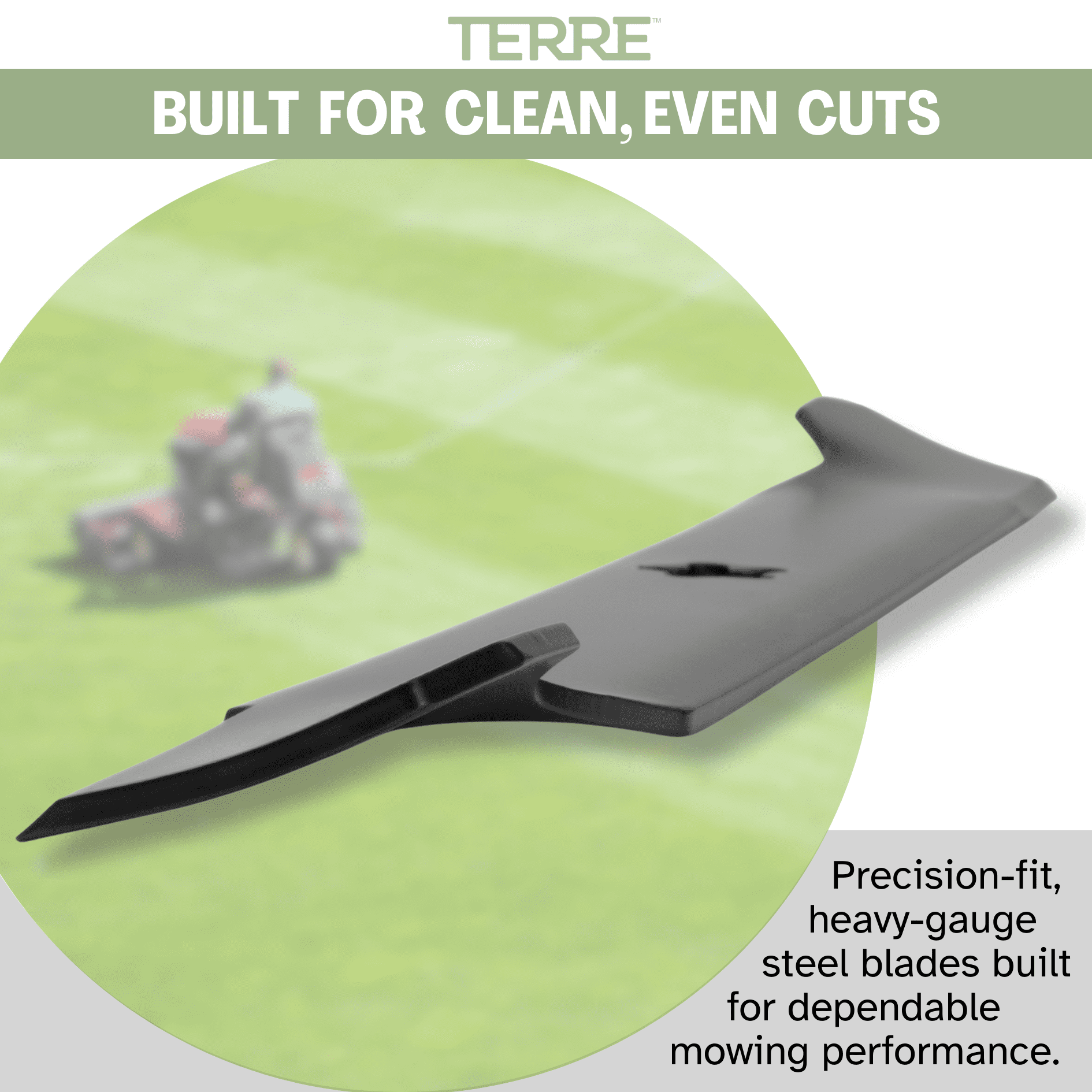 Terre 42 Inch Hi Lift Lawn Mower Blades for Ariens, Craftsman, Husqvarna