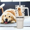 thumbnail image 3 of Golden Retriever Gift for Dog Owner,40oz Golden Retriever Tumbler with Handle Insulated Reusable Stainless Steel Travel Water Bottle (Color 1), 3 of 6