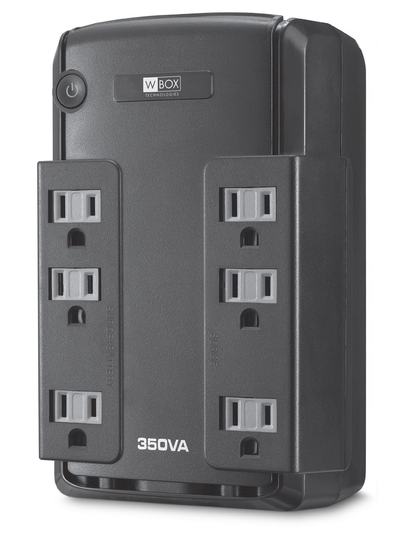 UltraTech 0E-350V6 350VA/255W Battery Backup Compact UPS with 6 Outlets; Standby