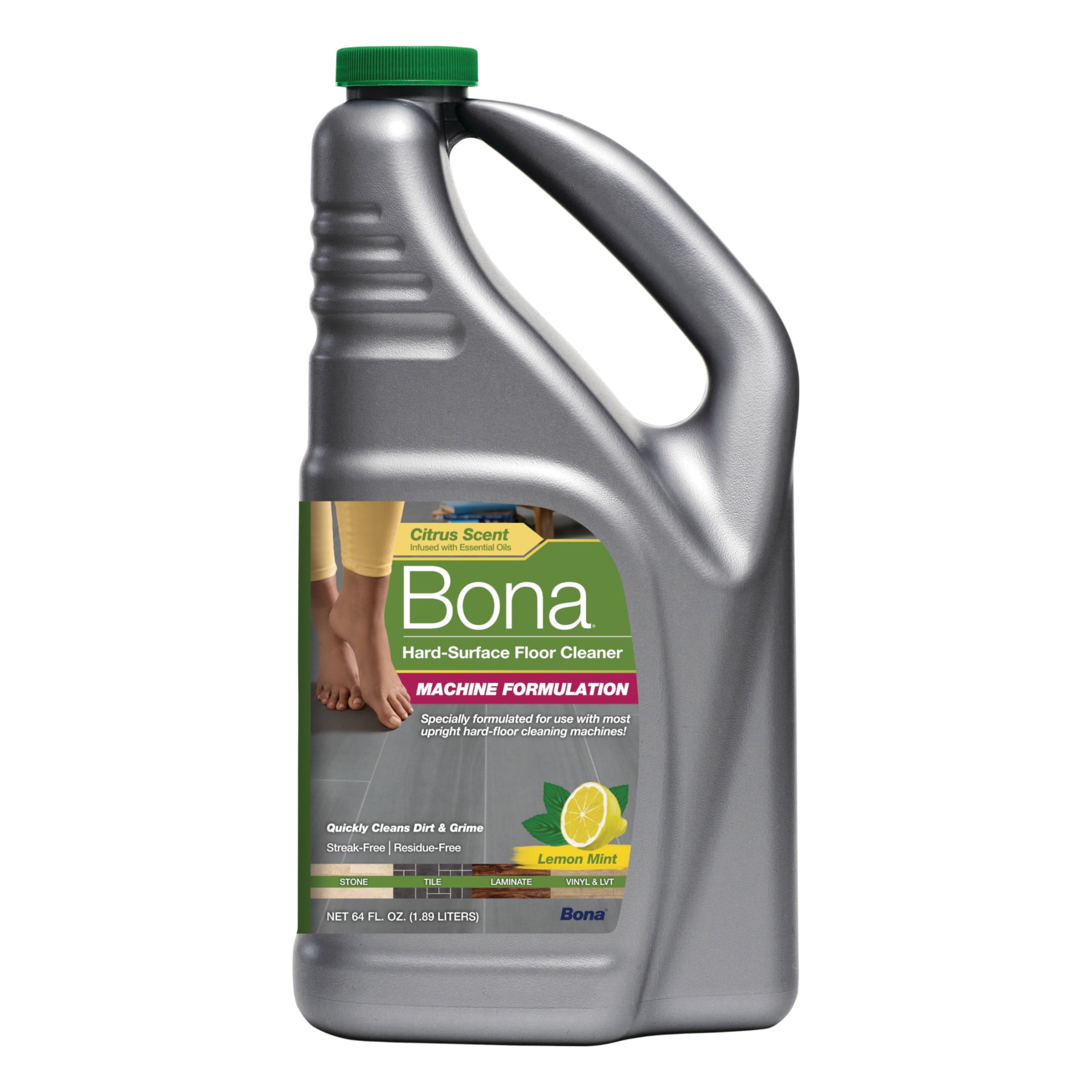 Bona HardSurface Floor Cleaner with Lemon Mint Scent, for Stone, Tile