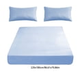 thumbnail image 3 of Drap-housse 86.61x70.86 Po et 1 Paire de Draps-Housses pour Lit Double Pièce Antidérapante Housse de Lit Fixe Protège-Matelas Tout Inclus Housse de Lit Fibre Douce Convenable, 3 of 6