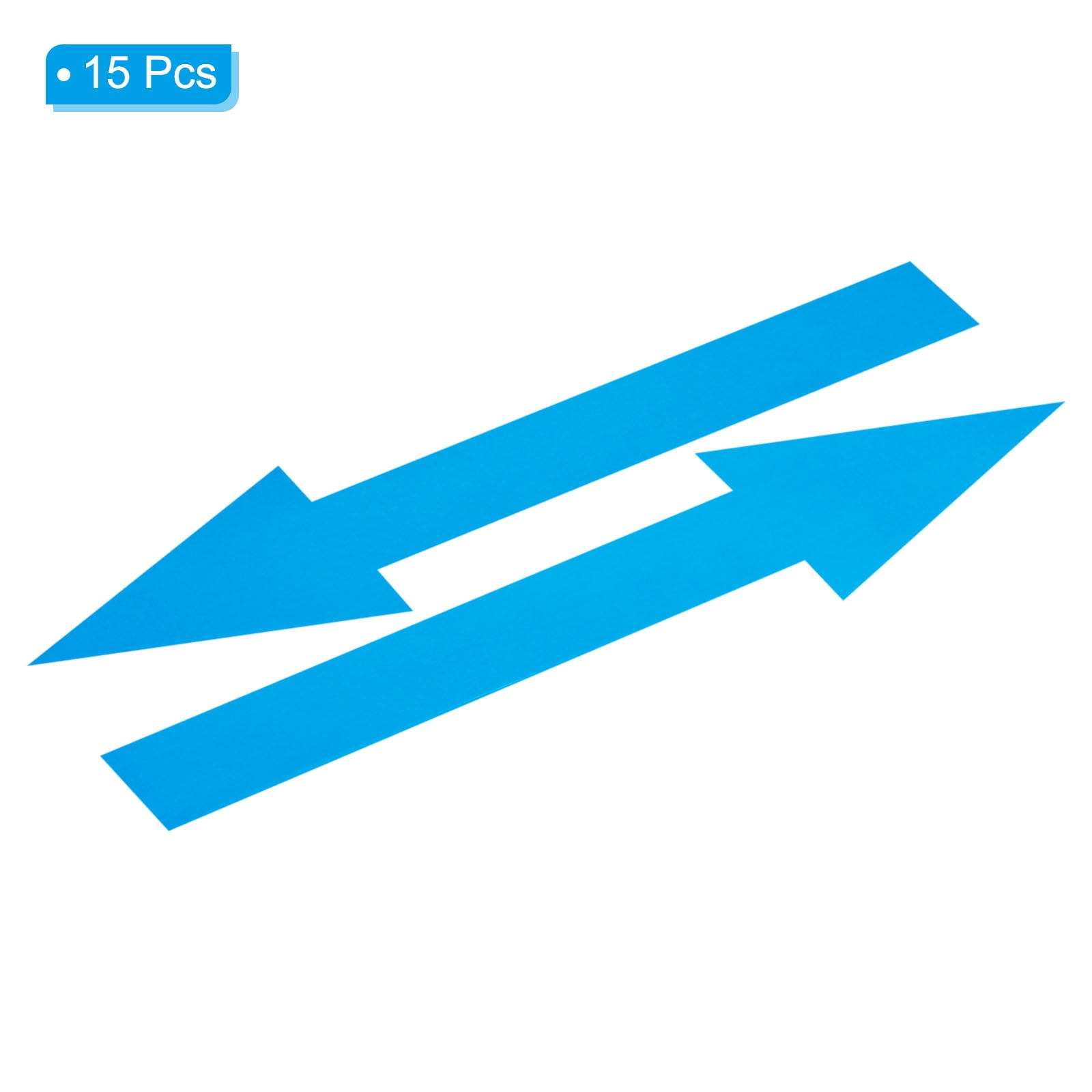 Unique Bargains Removable Self Adhesive Waterproof Arrow Sign Floor Decal Blue
