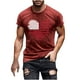 thumbnail image 2 of Tops para hombre, blusas y camisas de cuello redondo y manga corta para hombre, camiseta de cuello redondo y manga corta con estampado de la bandera del Día de la Independencia de Estados Unidos para, 2 of 5