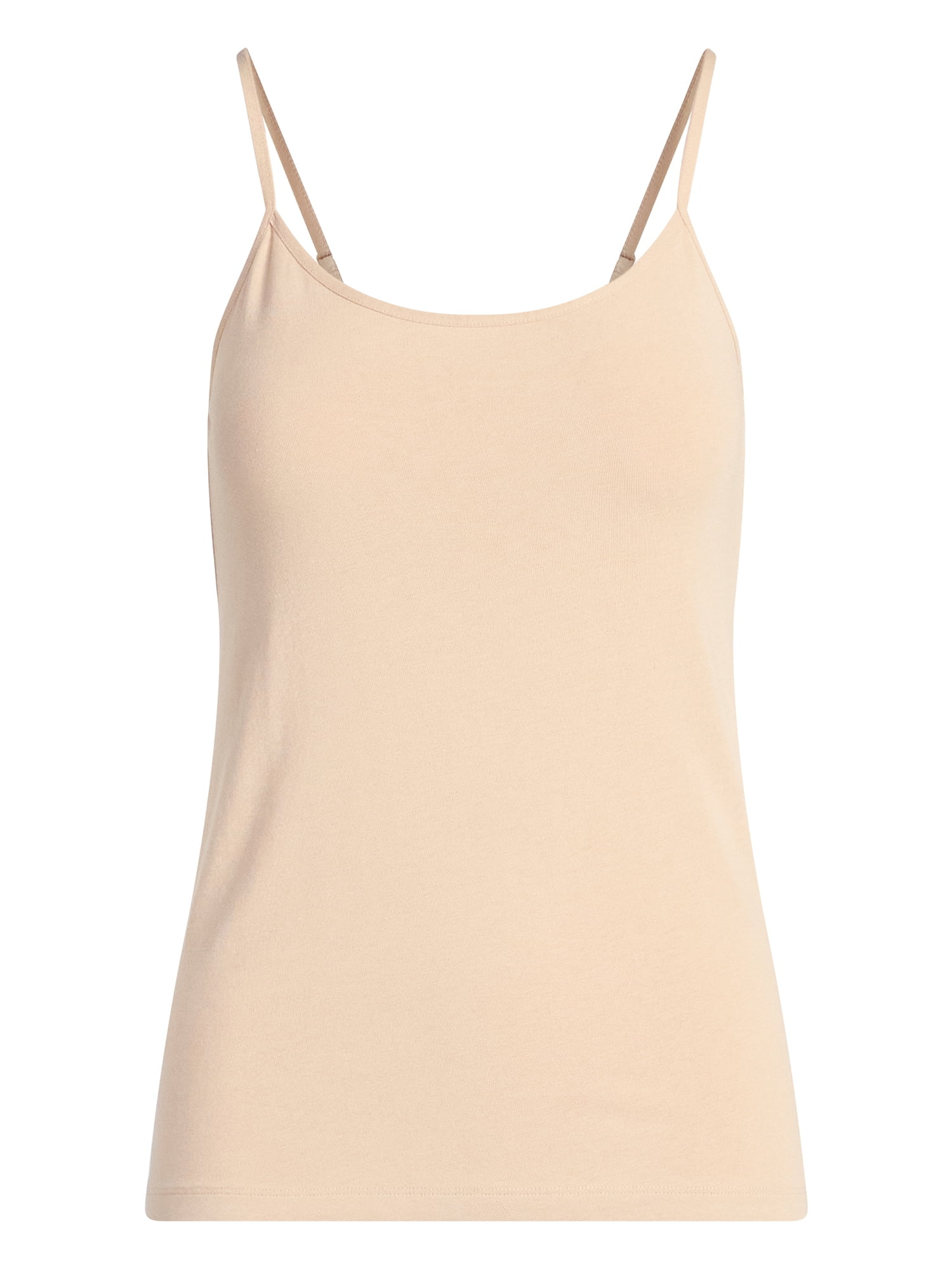 Time and Tru Women’s Adjustable Strap Cami, Sizes XS-XXXL