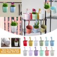 thumbnail image 2 of CNKOO Hook Detachable Small Flower Pot Tin Flower Bucket Mini Balcony Flower Bucket, 2 of 6