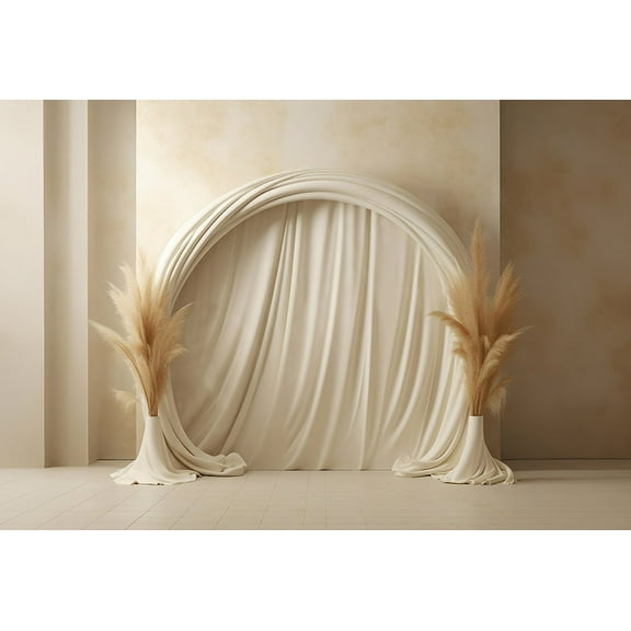 Mehofond Photography Background Vintage Boho Pampas Grass Backdrops Maternity Portrait Floral Arches Door Wedding Prop Photoz