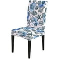 thumbnail image 2 of Slipcover Chair Covers Set of 6 Coastal Blue Pattern Printed Dining Chairs Covers Kitchen Chair Covers for Dining Living Room Restaurant Party Banquet, 2 of 5