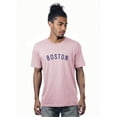 thumbnail image 4 of Daxton Premium Boston Nation Tshirt Short Sleeves Crew Neck Cotton Tee, 3Pk Navy Red, Red Hgray, Pink Navy, 2XL, 4 of 5