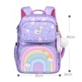 thumbnail image 3 of Bolsa Cute Cartoon Book Pack Mochila grande para niños con arcoíris para la escuela primaria (púrpura) Ehuebsd Para estrenar, 3 of 4