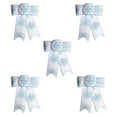 thumbnail image 4 of Mouliraty Christmas Bow, Snowflake Bow Color Christmas Bow Window Ornament Bow, for Wreath Garland Tree Decor, Indoor Outdoor Holiday Decorations, Pink, 4 of 5
