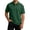 Dark Green #075, variant on Mens Short Sleeve Polo Shirts Dry Fit Lightweight Collared Shirt Summer V Neck Athletic Button Polo Shirts with Pocket, S