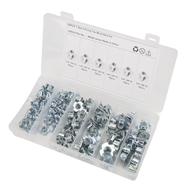 Threaded Inserts, Carbon Steel Four Claws Nut Rust For RV Machinery For Equipment For Hardware Lighting
