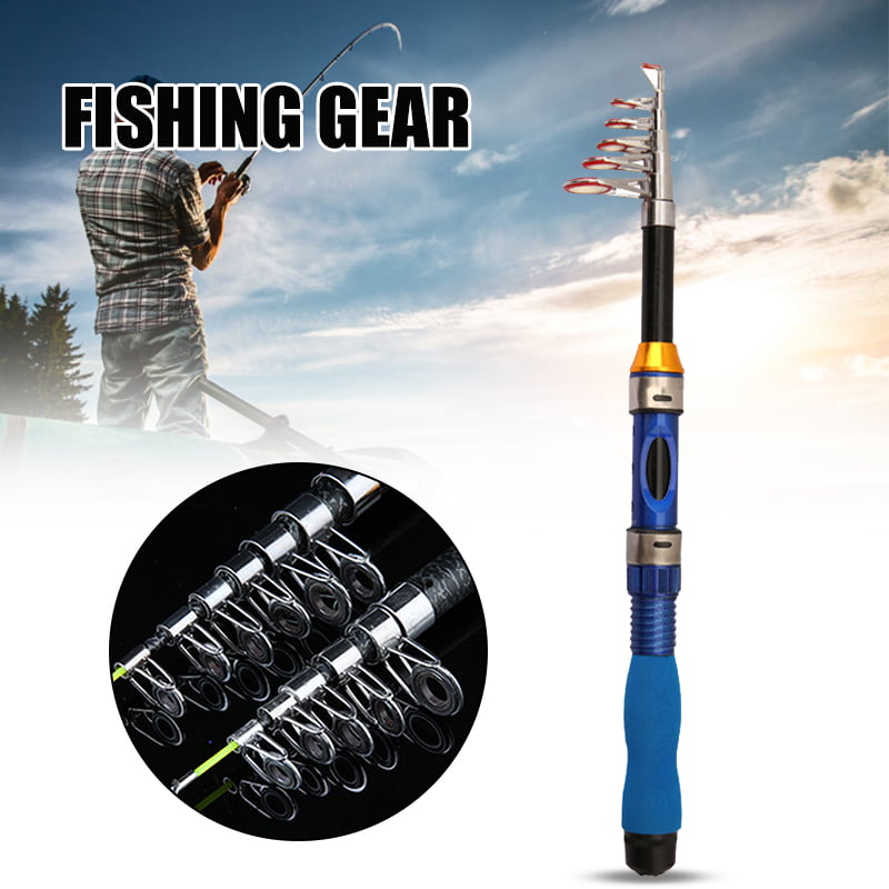 Professional Portable Carbon Fiber Telescopic Sea Ice  Fishing Rod Rod Pole Tool 