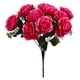 thumbnail image 1 of Ramo de flores de rosas artificiales de 12 cabezas, decoración floral de simulación, ramo de flores falsas nupciales de boda, rosa roja seitruly HA7624-04B, 1 of 6