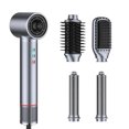 thumbnail image 1 of High-Performance 5-in-1 Hot Air Styling System, Complete Hair Dryer Brush Kit with Interchangeable Airflow Curlers, Volumizing & Smoothing Brushes, Ionic Technology for Frizz-Free Salon Blowouts, 1 of 14