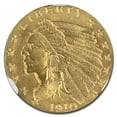 thumbnail image 2 of 1910 $2.50 Indian Gold Quarter Eagle MS-64 NGC, 2 of 3