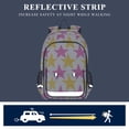 thumbnail image 5 of FORMRS School Backpack 17" Student Travel Bag with Laptop Compartment, Yellow Pink Stars, 5 of 7