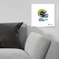 thumbnail image 3 of Gallery Pops NFL Los Angeles Rams - Drip Helmet Wall Art, Unframed Version, 12" x 12", 3 of 5