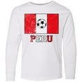 thumbnail image 3 of Inktastic Peruvian Soccer Long Sleeve Youth T-Shirt, 3 of 5