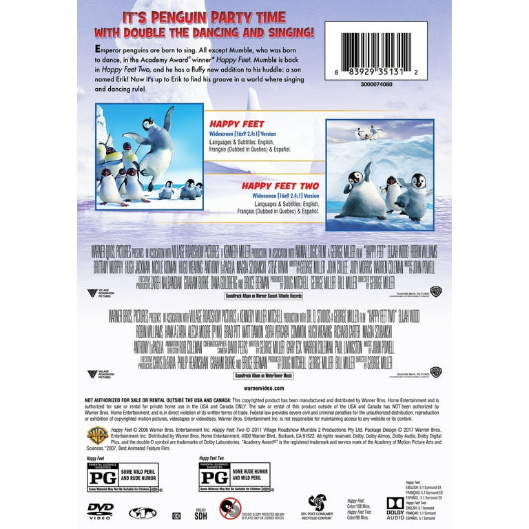 Happy Feet Happy Feet Two (Double Feature) (DVD)