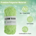 thumbnail image 4 of 5 Pcs Glow in The Dark Yarn Polyester Luminous Crochet Yarn 53 Metre Luminous DIY Knitting Yarn Pure Color Glow in The Dark Yarn for DIY Arts Crafts Crocheting Sewing, 4 of 11