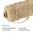 thumbnail image 3 of Uxcell Jute Twine 3mm, 164 Feet Long Brown Twine Rope for DIY Subjects, 3 of 5