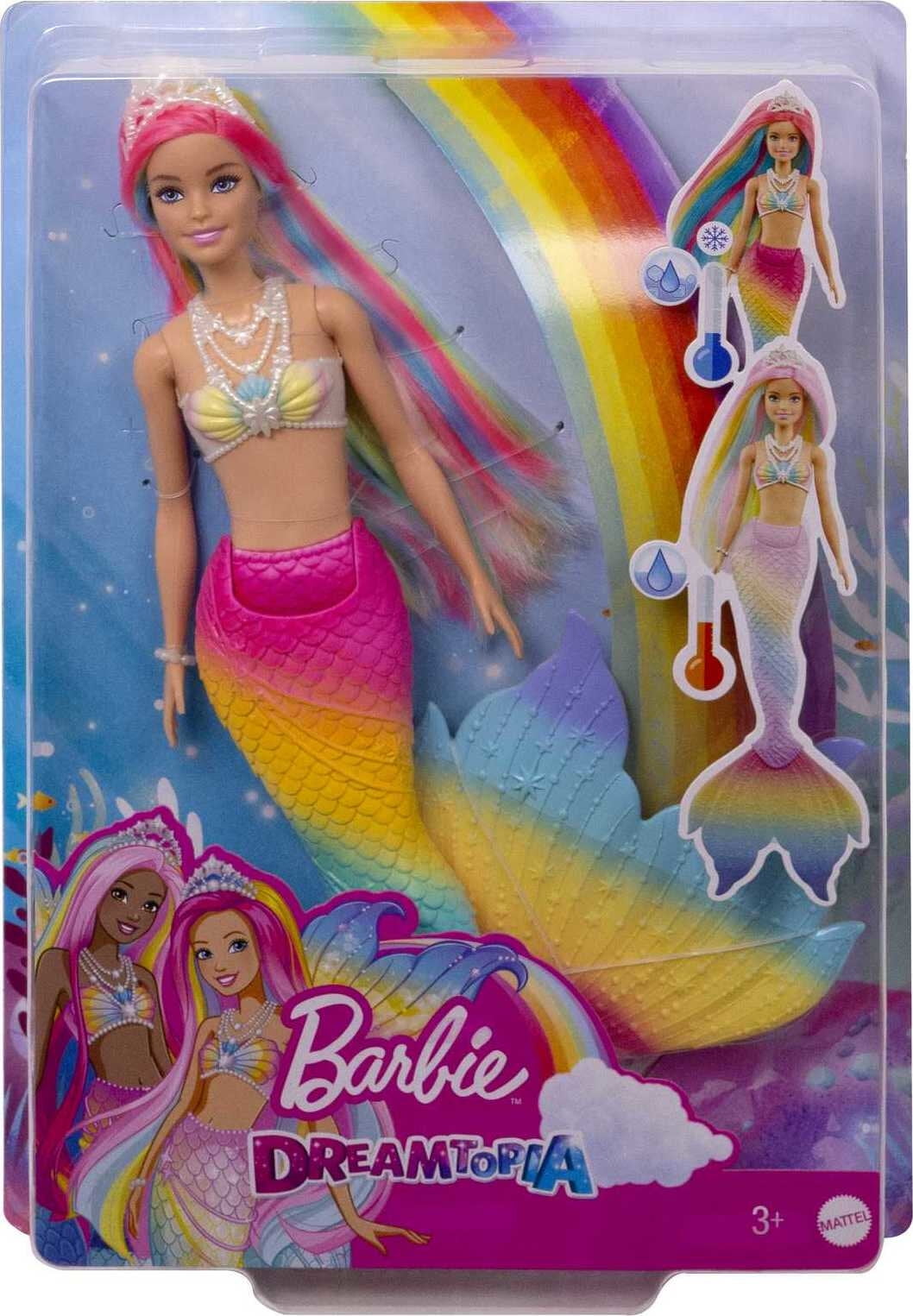Color Changing Barbie Mermaid Doll with Rainbow Hair Norway Ubuy