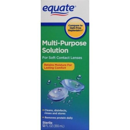 Equate Sterile Multi-Purpose Contact Solution, 12 Oz