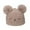 A, variant on Krdevn Kids Winter Hand Knit Cartoon Bear Beanie Hat Double Pom Pom Ear Embroidery Stretch Ribbed Soft Warm Unisex Headwear for Toddler Boys Girls