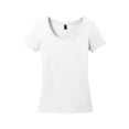 thumbnail image 5 of District Made Ladies Perfect Weight Scoop Tee-XS (Bright White), 5 of 6
