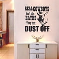 thumbnail image 3 of They Just Dust Off Cowboy Cowgirl Funny Quote Country Life Quotes Wall Sticker Art Decal for Girls Boys Room Bedroom Garage House Fun Home Decor Stickers Wall Art Vinyl Decoration Size (40x40 inch), 3 of 3