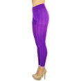 thumbnail image 3 of ToBeInStyle Women's Comfy Bold Color Footless Tights - Lilac - One Size, 3 of 6