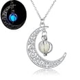 thumbnail image 2 of Collar de cadena de clavícula con colgantes luminosos de Halloween, 2 of 5