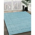 thumbnail image 3 of Ahgly Company Machine Washable Indoor Rectangle Contemporary Denim Blue Area Rugs, 2' x 4', 3 of 7